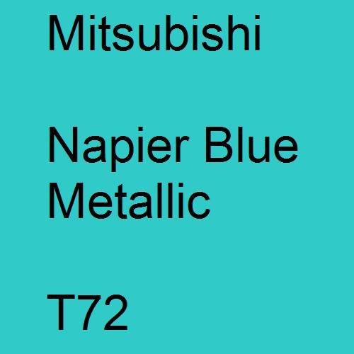 Mitsubishi, Napier Blue Metallic, T72.